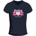 T-shirt "Baseball Mom" bleu marine